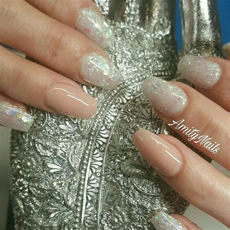 Ballerina Nails Nude And Glitter Ballerina Nails Sculptured Nails Nails