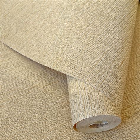 Papel De Parede Linho Texturizado - PAPEL DE PAREDE IMPORTADO LINHO BEGE SUPER TEXTURIZADO VINÍLICO LUXO ...