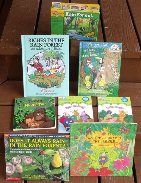 Nurturing Naters with learning activities at home: rain forest books, rainforest books