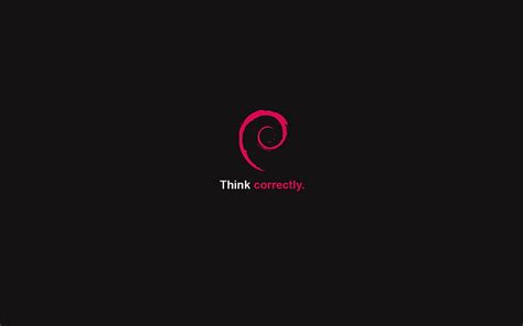 HD wallpaper: logo, debian, correctly, think | Wallpaper Flare