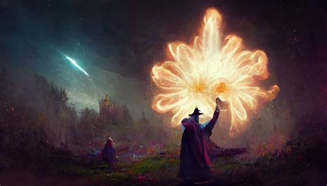 Wizard Casting A Massive Spell Midjourney