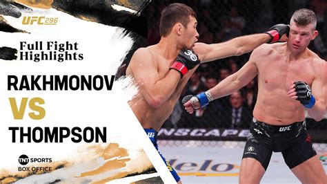 UFC 296 Highlights: Shavkat Rakhmonov submits Stephen Thompson in ...