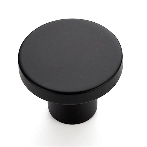 Ravinte 5 Pack Cabinet Knobs Black Kitchen Cabinet Knobs Round Dresser