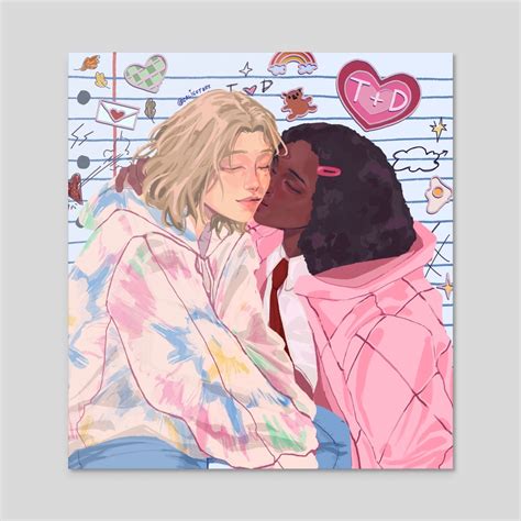 Heartstopper Tara And Darcy An Art Print By Kat Inprnt