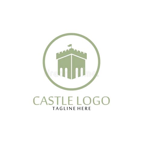 Vector Castle Logo Icon Template Stock Vector Illustration Of