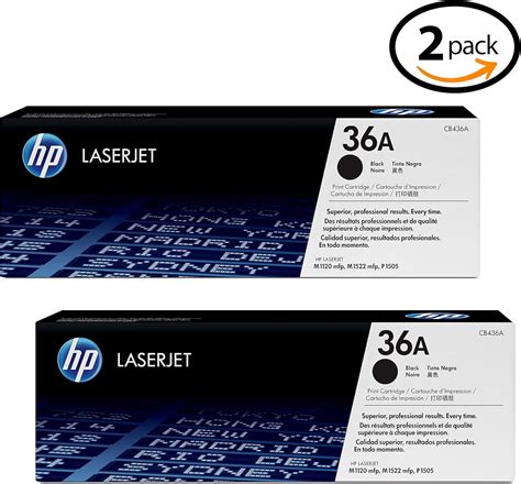 Amazon.com: HP 36A | CB436A | Toner Cartridge | Black - 2 Pack : Office ...