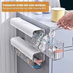 Cdiytool Cell Wall Mounted Transparent Storage Box Punch Free Multi