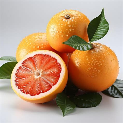 Premium Ai Image Oranges On White Background