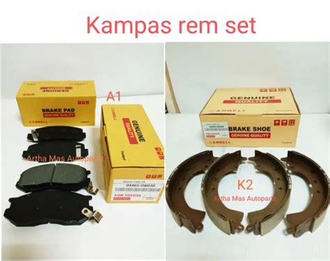 Kampas Rem Depan Belakang Set Toyota Kijang Lgx Lsx K Thailand