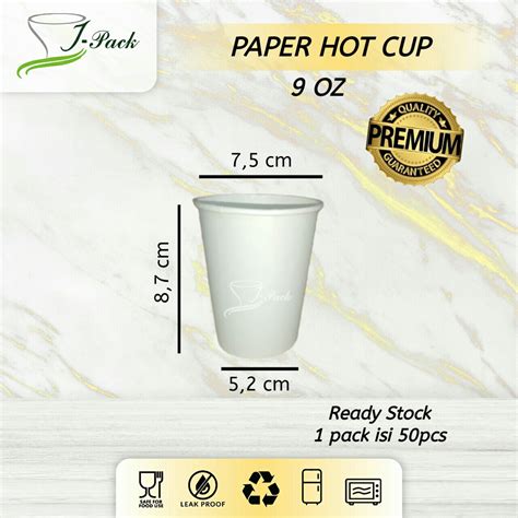 Jual Paper Hot Cup Oz Spe Gelas Kertas Polos Isi Pcs Shopee