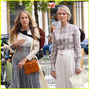 Sarah Jessica Parker Cynthia Nixon Film First Scenes For Sex The City Reboot And Just