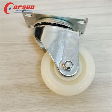 China Medium Industrial Casters Inch White Nylon Caster Wheels