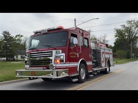 Saginaw MI FD E 1 Responding HIT RUN PI YouTube