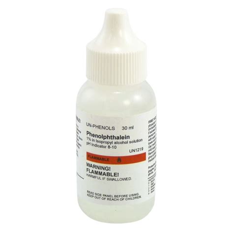 Phenolphthalein Solution 30 Ml Home Science Tools