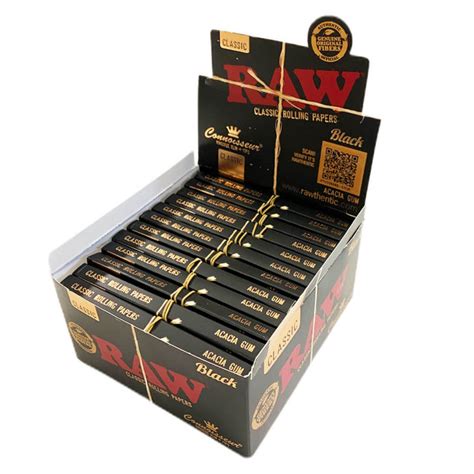 Raw Organic Connoisseur King Size Slim Rolling Paper 24 Display