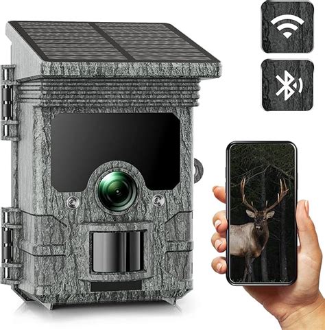 Nexcam Solar Powered Wildlife Camera Wifi 46mp 4k Bluetooth Trail Game