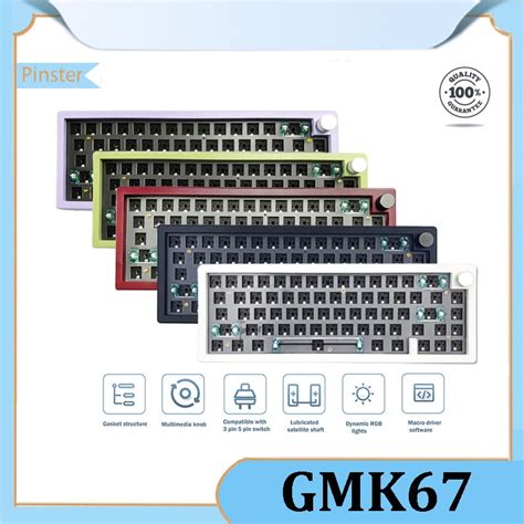 GMK Gasket Bluetooth G Wireless Hot Swappable Customized Mechanical Keyboard Kit RGB
