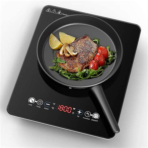 Free Shipping Vbgk Portable Induction Cooktop Single Burner W V With Plug Countertop Hot