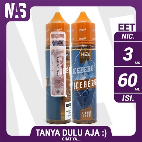 Jual ICEBERG CITRUS SNOW 60 ML 3 Mg Vape Liquid LOKAL PREMIUM Di