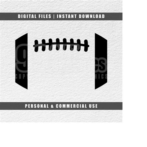 Football Laces Svg Football Cut File Cricut Svg Silhouett Inspire