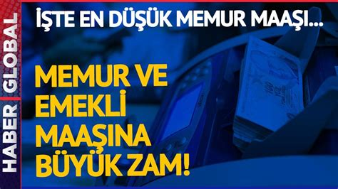 Memur ve Emekli Maaşında Yeni Zamlar Belli Oldu En Düşük Memur Maaşı