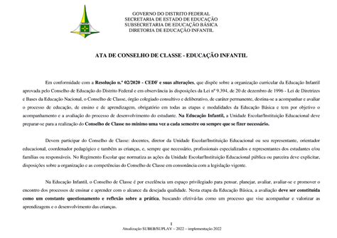 Exemplos De Ata Escolar - FDPLEARN