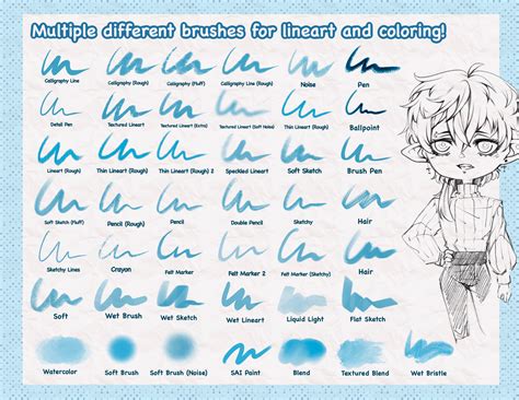 40 Soft Lineart Brushes Procreate