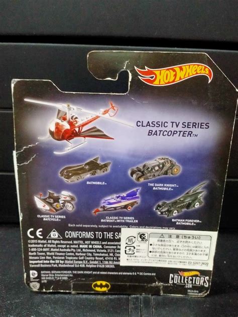 Hot Wheels Batman Classic Tv Series Batcopter Scale Hobbies Toys Toys Games On Carousell