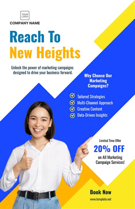 Free Marketing Promotional Poster Template To Edit Online