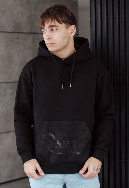 Черное Мужское Худи Зимнее С Капюшноонм Кофта Staff Black Netting ...