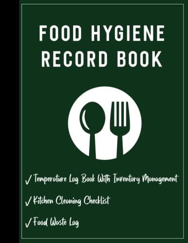 Food Hygiene Book Food Hygiene Record Book Food Fridge Temperature