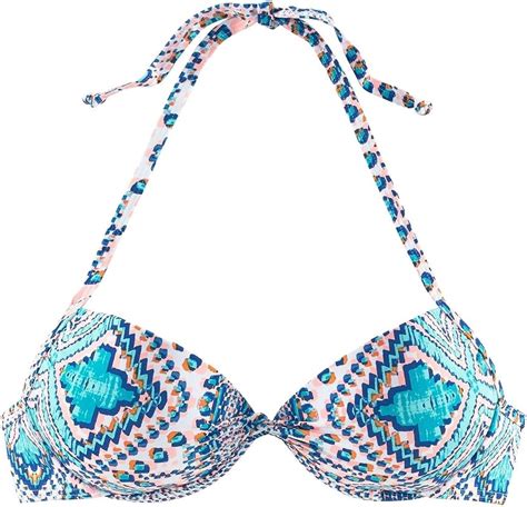 Sunseeker Bikini Oberteil Mix Kini Blau Bunt C36 Amazon De Fashion