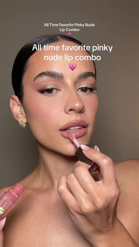 Pinky Nude Lip Combo Nyx Cosmetics Nude Lip Beauty Routines