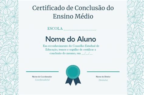 Segunda Via Certificado De Conclusão Do Ensino Médio Online