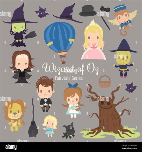 Wizard Of Oz Hot Air Balloon Stock Vector Images Alamy