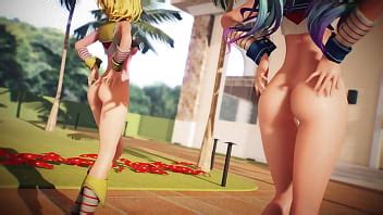 Miku Rin Naked Dance Cr Me Au Chocolat Mmd Par Mmd Xvideos
