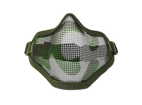 Half Face - Full steel mask Woodland Camo | X-Force Tactical