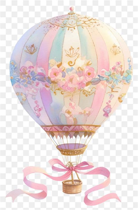 Png Whimsical Pastel Hot Air Premium Png Rawpixel