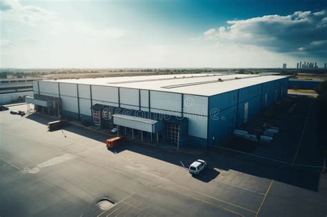 Large Industrial Factory Or Warehouse Stock Photo Image Of Logistic