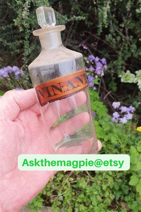 Chemist Apothecary Jarsbottles Early 1900s Amazing Condition Clear