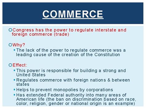 EXPRESSED POWERS OF MONEY AND COMMERCE Chapter 11