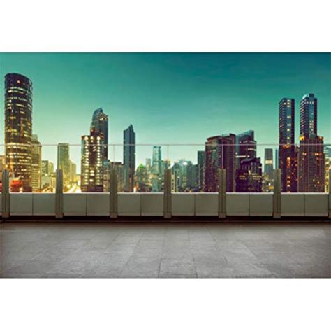 Leowefowa 5x3ft Dusk Platfrom View Of New Tork Cityscape Backdrop Vinyl