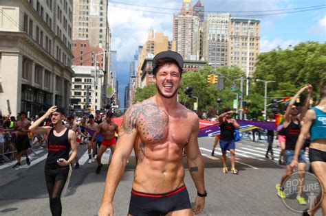 Flaming Hot The Sexy Guys Of Nyc S Lgbt Pride March Boy Culture Covering Hot Men Gay