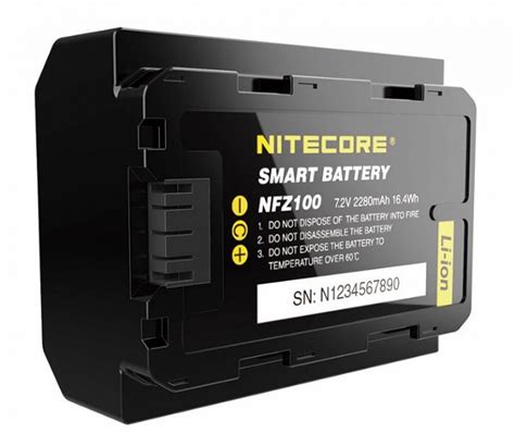 «Умный» аккумулятор Nitecore NFZ100 предназначен для камер Sony a7 III ...