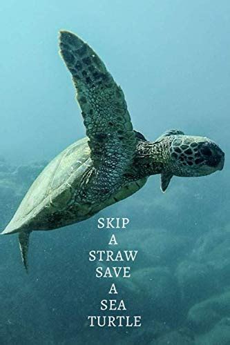 Skip A Straw Save A Sea Turtle VSCO Sksksk Journal Diary Notebook For