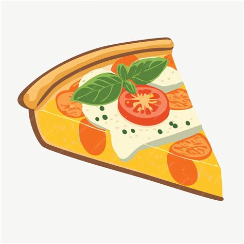 fortified margherita artisan slice premium ai generated vector