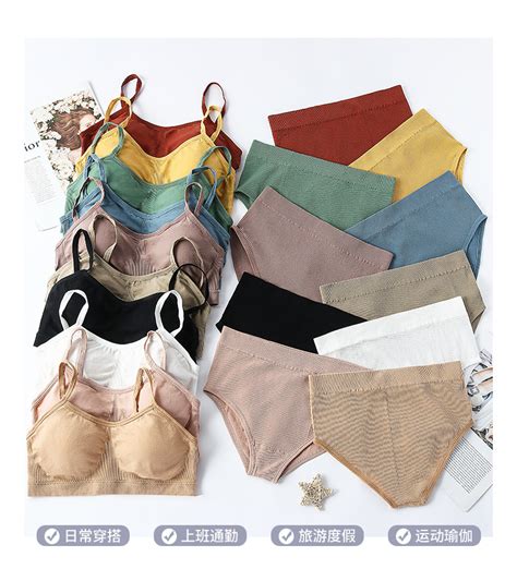 Sexy Set Lingerie Hot Seamless Women S Underwear Panties And Cotton For Women Sports Bra Sets