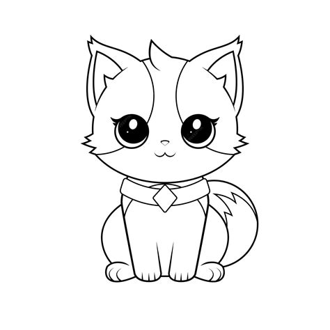 Premium Vector Cartoon Cat Coloring Book For Children 03