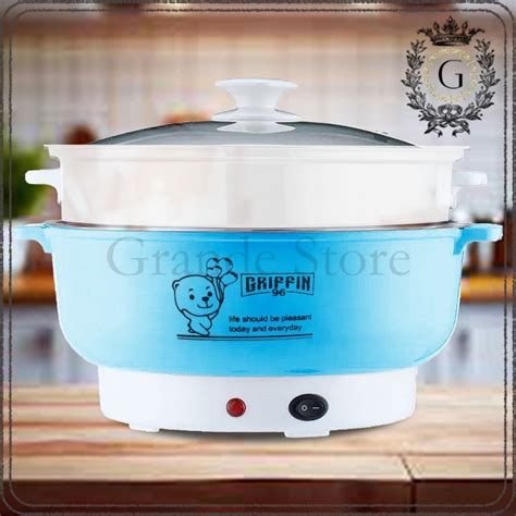 Jual PANCI LISTRIK BERUANG PANCI HOT POT MULTIGUNA PANCI ELEKTRIK HEMAT LISTRIK ANTI LENGKET