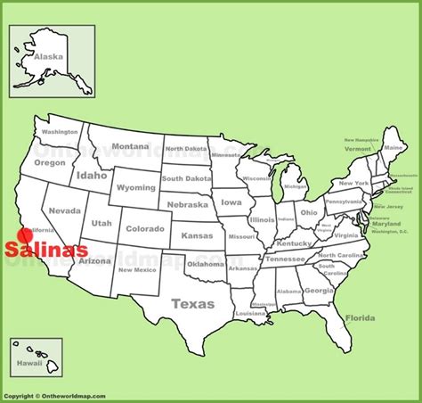 salinas location    map ontheworldmapcom